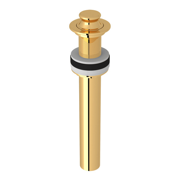 Non-Slotted Lift and Turn Drain - Italian Brass | Model Number: 8446IB - Product Knockout