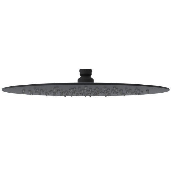 12 Inch Slim Ultra Thin Round Rain Showerhead - Matte Black | Model Number: SLM03MB - Product Knockout