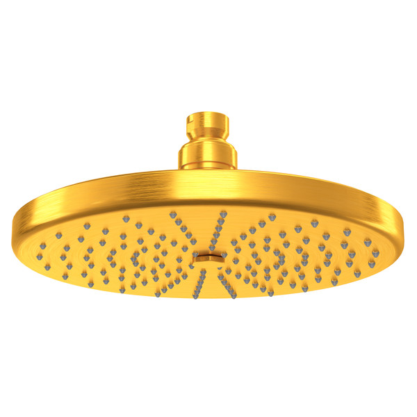 8 Inch Rodello Circular Rain Showerhead - Satin Gold | Model Number: 1075/8SG - Product Knockout