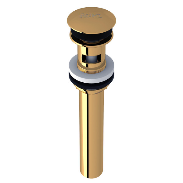 Slotted Touch Seal Dome Drain with 6 Inch Tailpiece - Unlacquered Brass | Model Number: 5447ULB - Product Knockout