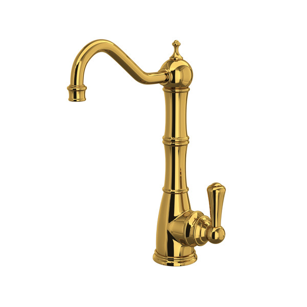 Edwardian™ Filter Kitchen Faucet - Unlacquered Brass | Model Number: U.1621L-ULB-2