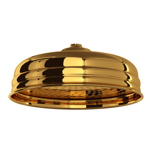 12" Rain Showerhead - Unlacquered Brass | Model Number: U.5204ULB
