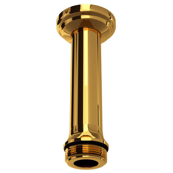 4 Inch Ceiling Mount Shower Arm - Unlacquered Brass | Model Number: U.5388ULB - Product Knockout
