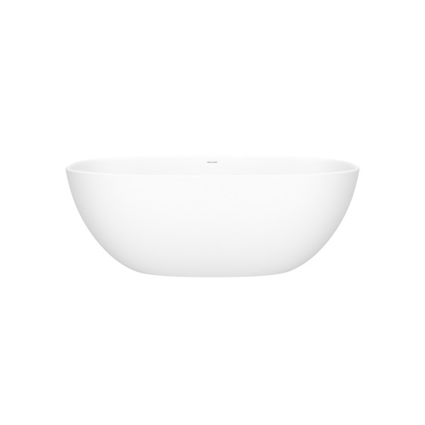 Barcelona 59" x 29" Freestanding Soaking Bathtub With Void - Standard White (Matte) | Model Number: BA1M-N-SM-NO