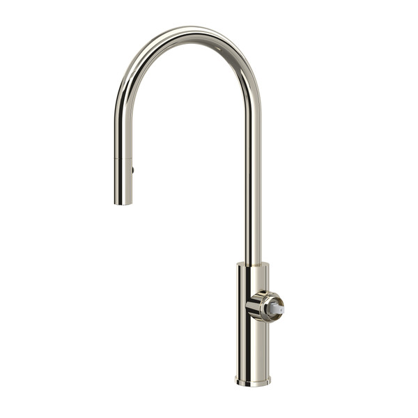 Eclissi™ Pull-Down Kitchen Faucet With C-Spout - Less Handle - Polished Nickel | Model Number: EC55D1PN