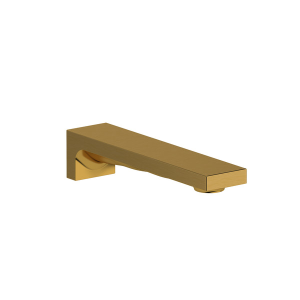 Reflet Wall Mount Tub Spout - Brushed Gold | Model Number: RF80BG - Product Knockout