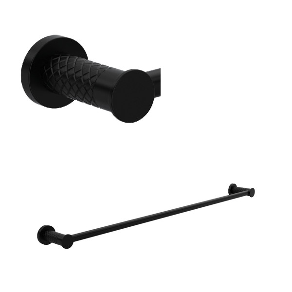 Tenerife 24 Inch Towel Bar - Matte Black | Model Number: TE25WTB24MB - Product Knockout