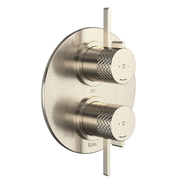Tenerife 3/4 Inch Thermostatic & Pressure Balance Multi-Function System - Satin Nickel | Model Number: TE83W1LMSTN - Product Knockout
