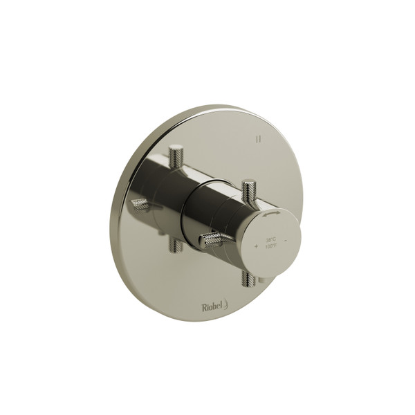 Riu 1/2 Inch Thermostatic & Pressure Balance Trim with 5 Functions - Polished Nickel | Model Number: TRUTM45+KNPN - Product Knockout