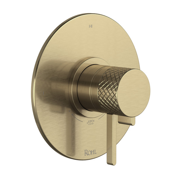 Tenerife 1/2 Inch Thermostatic & Pressure Balance Trim with 3 Functions - Antique Gold | Model Number: TTE23W1LMAG - Product Knockout