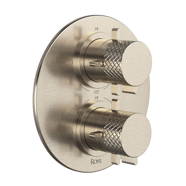 Tenerife 3/4 Inch Thermostatic & Pressure Balance Trim with 6 Functions - Satin Nickel | Model Number: TTE46W1LMSTN - Product Knockout