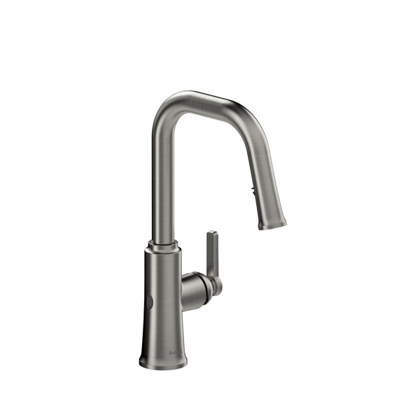 Trattoria Pull-Down Touchless Kitchen Faucet with U-Spout - Stainless Steel | Model Number: TTSQ111SS - Product Knockout