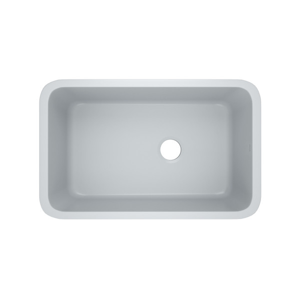 Allia™ 32" Fireclay Single Bowl Undermount Kitchen Sink - Satin Grey Finish | Model Number: 6307-04