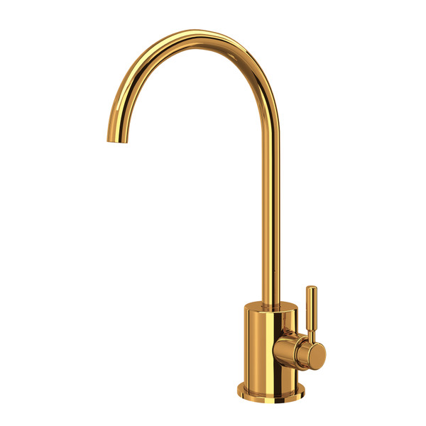 Lux C-Spout Filter Faucet - Italian Brass with Metal Lever Handle | Model Number: R7517IB - Product Knockout