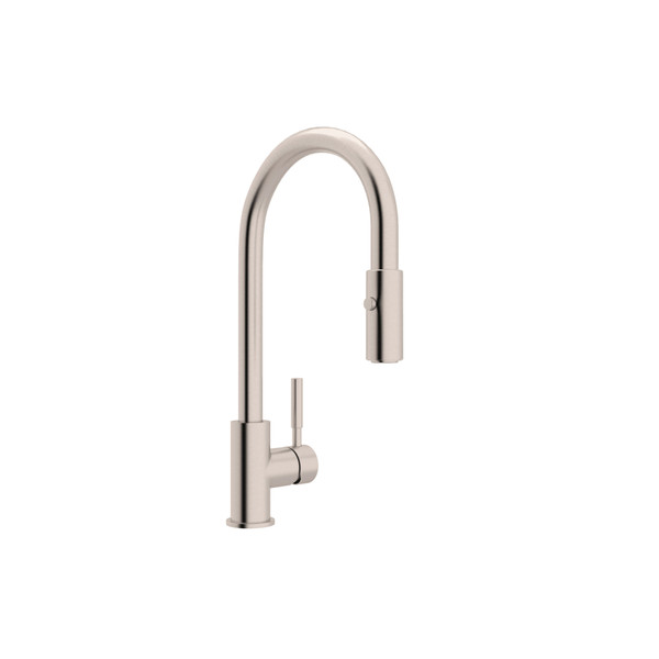 Lux Side Handle Stainless Steel Pulldown Kitchen Faucet - Brushed Stainless Steel with Lever Handle | Model Number: R7520SB - Product Knockout