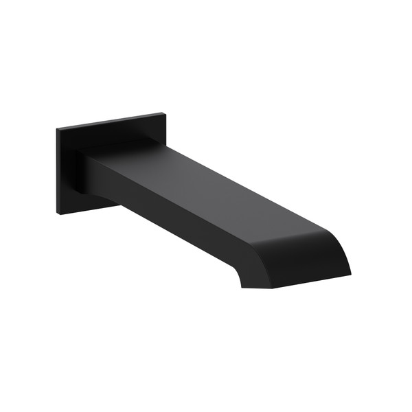 Zendo Wall Mount Tub Spout  - Black | Model Number: ZO80BK - Product Knockout