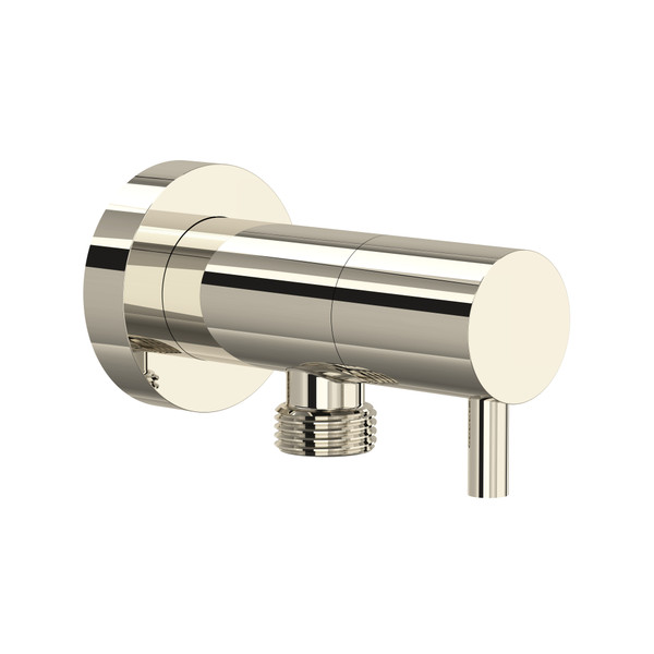 Handshower Outlet With Integrated Volume Control - Polished Nickel | Model Number: 0327WOPN