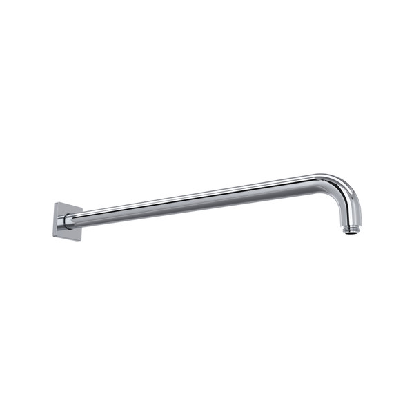 DISCONTINUED 20" Reach Wall Mount Shower Arm With Square Escutcheon - Polished Chrome | Model Number: 200227SAAPC