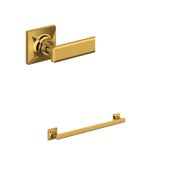 Apothecary 18 Inch Towel Bar - Unlacquered Brass | Model Number: AP25WTB18ULB - Product Knockout