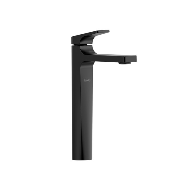 Ode Single Handle Tall Bathroom Faucet with Lever Handle - Black | Model Number: ODL01BK - Product Knockout
