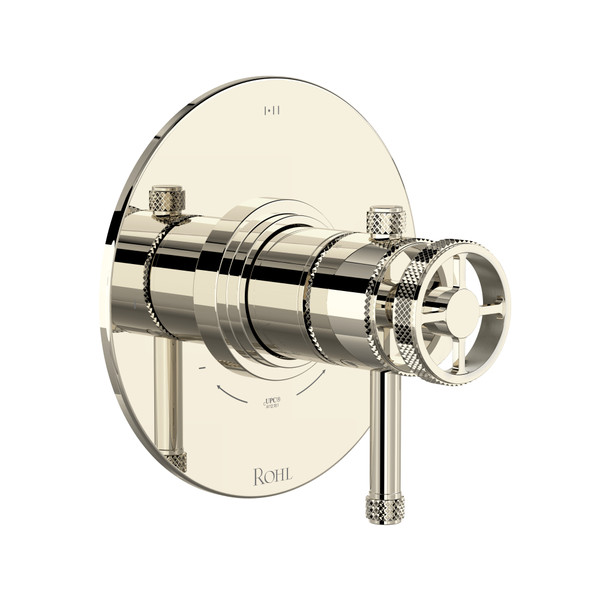 Campo 1/2 Inch Thermostatic & Pressure Balance Trim with 3 Functions (Shared) with Lever Handle - Polished Nickel | Model Number: TCP23W1ILPN - Product Knockout