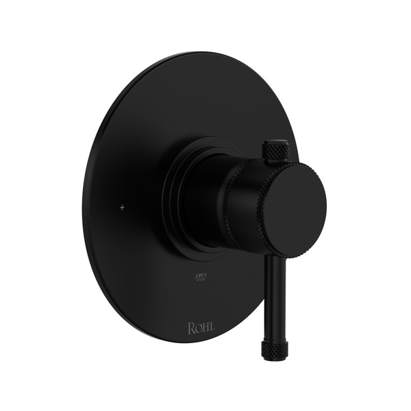 Campo 1/2 Inch Pressure Balance Trim with Lever Handle - Matte Black | Model Number: TCP51W1ILMB - Product Knockout