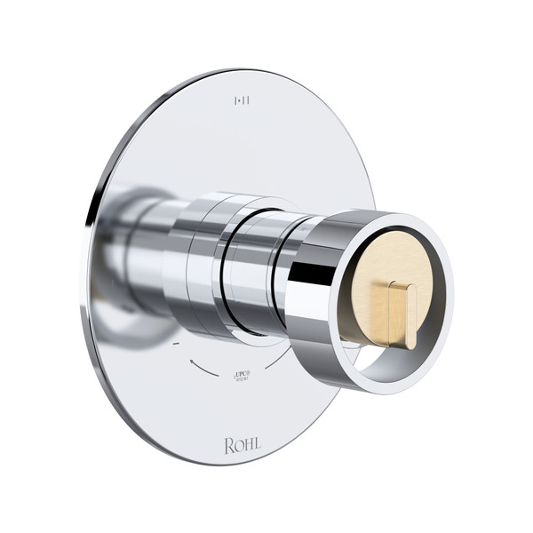 Eclissi™ 1/2" Therm & Pressure Balance Trim With 3 Functions - Polished Chrome/Satin Nickel | Model Number: TEC23W1IWPCN