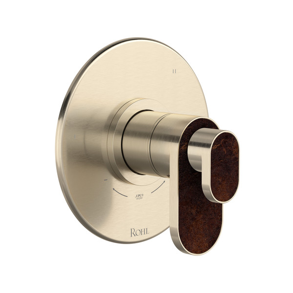 Miscelo 1/2 Inch Thermostatic & Pressure Balance Trim with 5 Functions (Shared) with Lever Handle - Satin Nickel | Model Number: TMI45W1SDSTN - Product Knockout