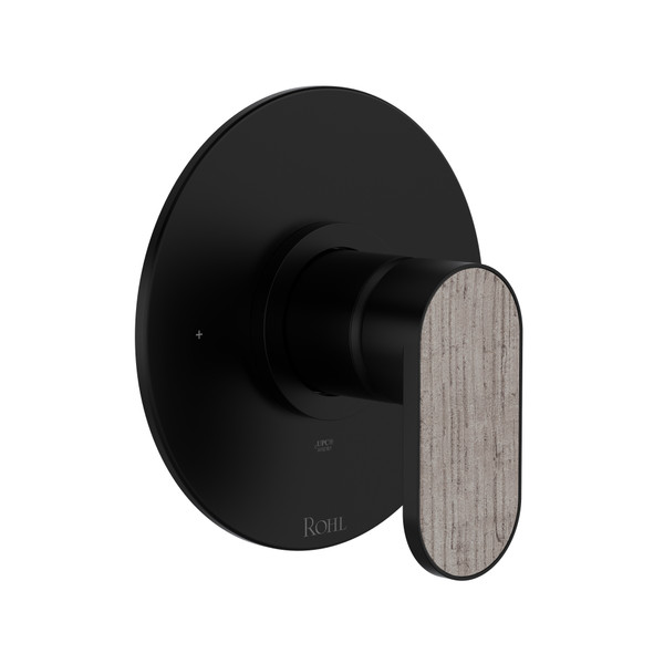 Miscelo 1/2 Inch Pressure Balance Trim with Lever Handle - Matte Black | Model Number: TMI51W1WBMB - Product Knockout