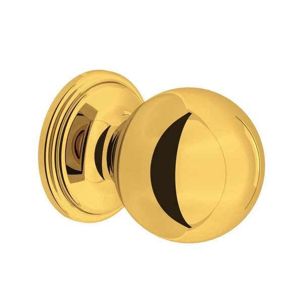 Large Rounded Drawer Pull Knobs - Set of 5 - Unlacquered Brass | Model Number: U.6560ULB