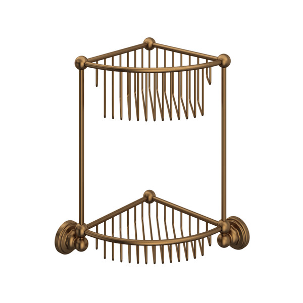 Two Tier Corner Basket - English Bronze | Model Number: U.6959EB - Product Knockout
