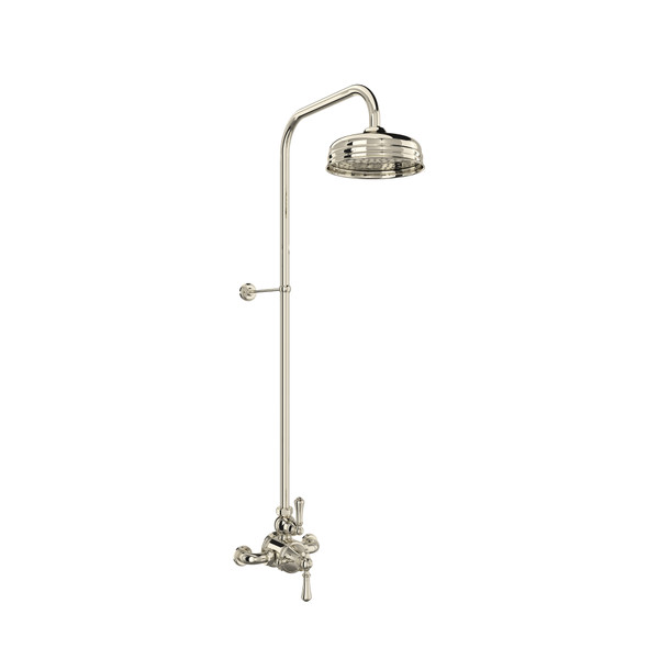 Georgian Era™ 3/4" Exposed Wall Mount Thermostatic Shower System - Polished Nickel | Model Number: U.GA19W2LS-PN