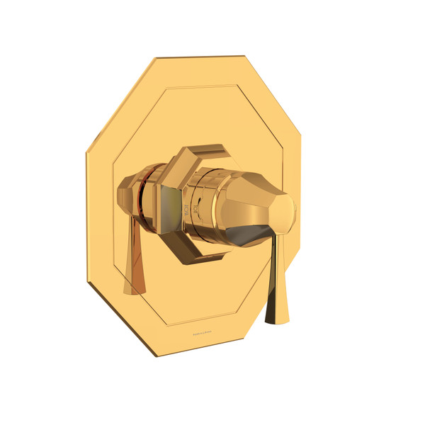 Deco™ 1/2" Pressure Balance Trim - English Gold | Model Number: U.TDC51W1LS-EG