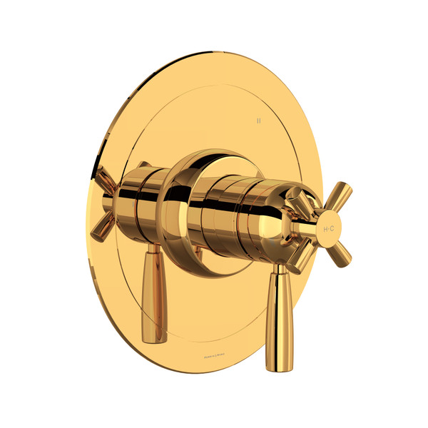 Holborn™ 1/2" Therm & Pressure Balance Trim With 5 Functions - English Gold | Model Number: U.THB45W1LS-EG