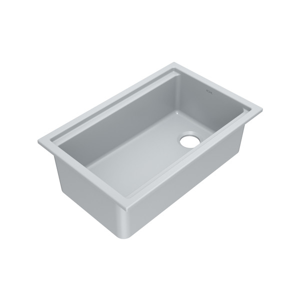 Allia™ 30" Fireclay Undermount Chef/Workstation Sink - Satin Grey Finish | Model Number: ALUM3019WS04
