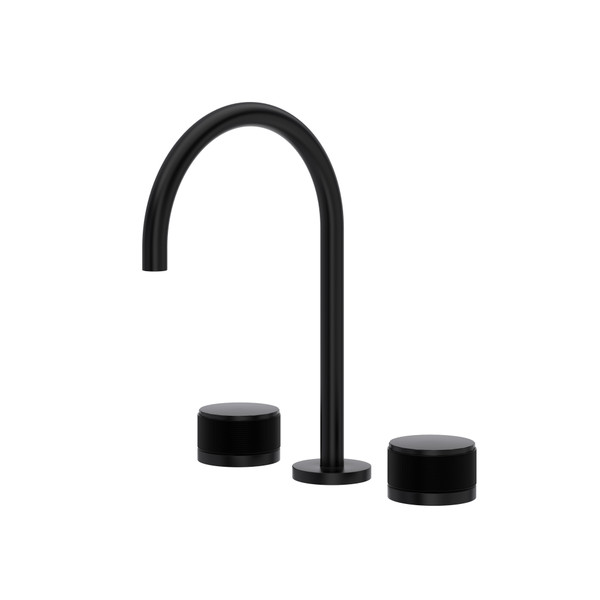 Amahle™ Widespread Lavatory Faucet With C-Spout - Matte Black | Model Number: AM08D3IWMB