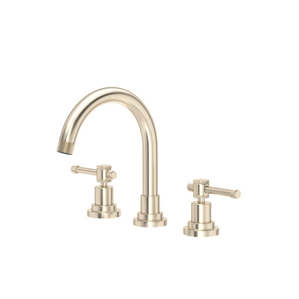 Campo Widespread Bathroom Faucet With C-Spout - Satin Nickel | Model Number: CP08D3ILSTN - Product Knockout