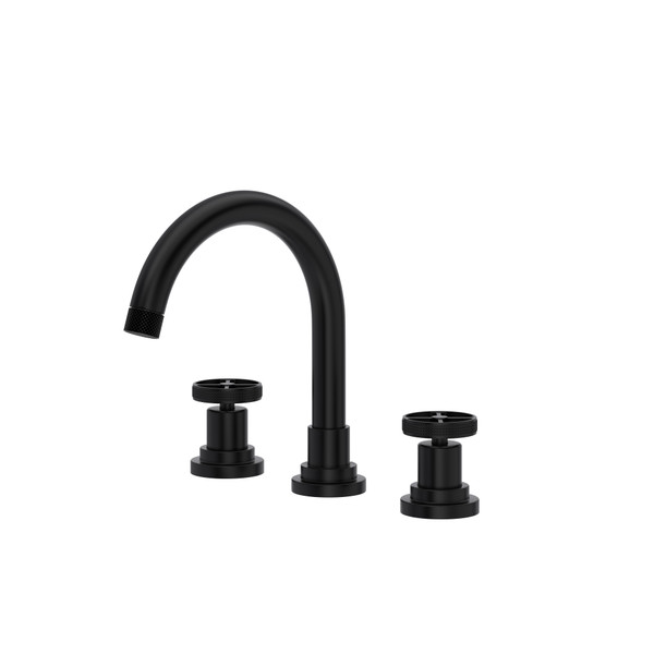 Campo Widespread Bathroom Faucet With C-Spout - Matte Black | Model Number: CP08D3IWMB - Product Knockout