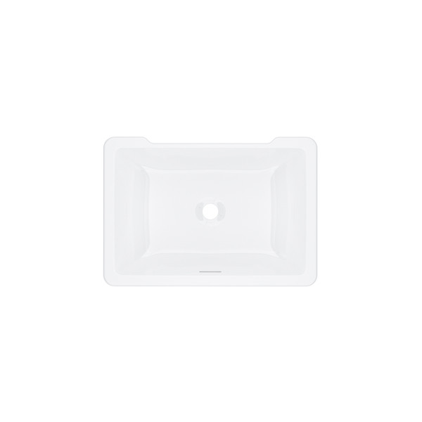 Eirene™ 22" x 16" Undermount Rectangular Lavatory Sink - White (WH) | Model Number: ERUB2216RTWH