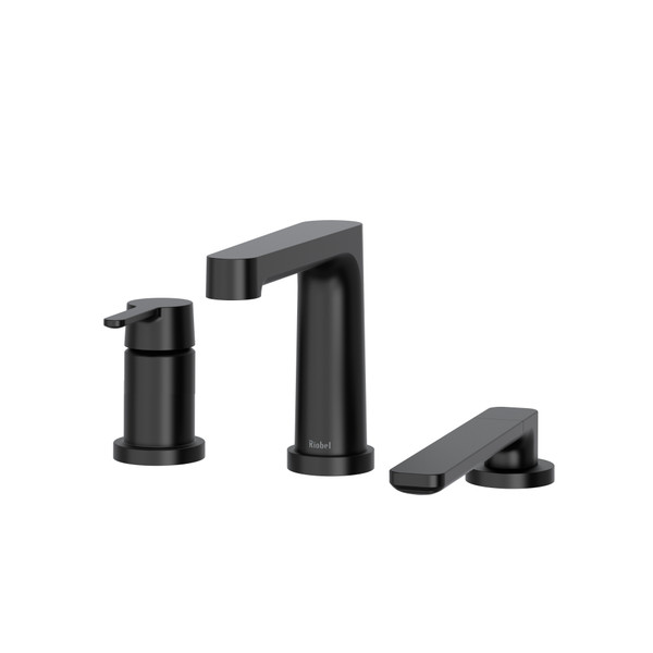 DISCONTINUED Nibi™ 3-Hole Pressure Balance Deck Mount Tub Filler Trim - Black | Model Number: TNB16BK