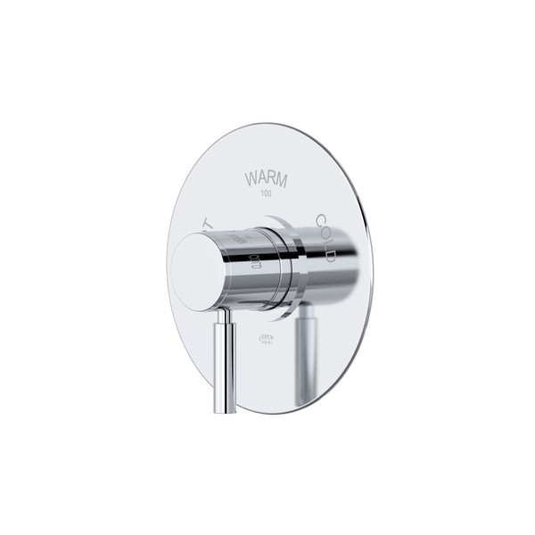 Riu™ 3/4" Thermostatic Trim Without Volume Control - Polished Chrome | Model Number: TRU13W1LMC