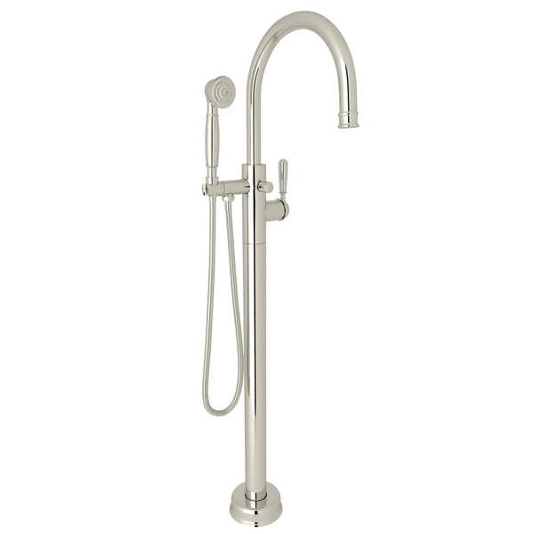 ROHL Traditional Single Hole Floor Mount Tub Filler Trim