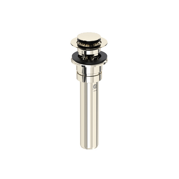 Lavatory Push Drain With Overflow - Polished Nickel | Model Number: U.0127DOFPN