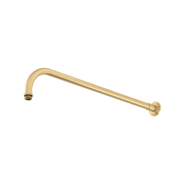 20" Reach Wall Mount Shower Arm - Satin English Gold | Model Number: U.20AR27SASEG - Product Knockout
