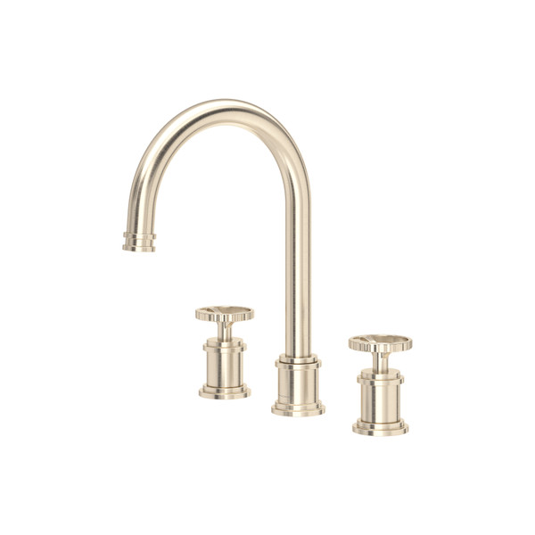 Armstrong™ Widespread Lavatory Faucet With C-Spout - Satin Nickel | Model Number: U.AR08D3IWSTN