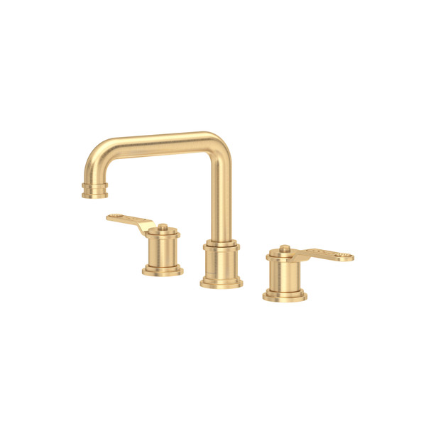 Armstrong Widespread Bathroom Faucet With U-Spout - Satin English Gold | Model Number: U.AR09D3HTSEG - Product Knockout