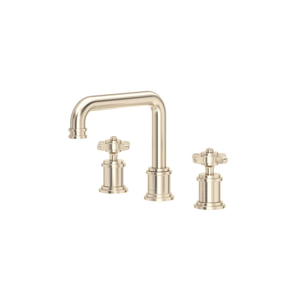 Armstrong Widespread Bathroom Faucet With U-Spout - Satin Nickel | Model Number: U.AR09D3XMSTN - Product Knockout