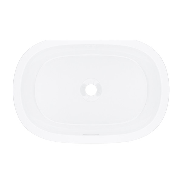 Barcelona 22" x 15" Undermount Oval Bathroom Sink - Standard White | Model Number: UB-BAR-56-IO - Product Knockout