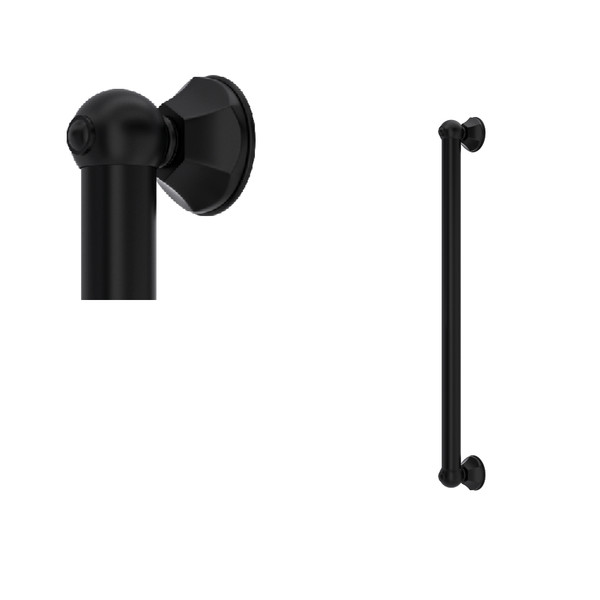 DISCONTINUED 24" Grab Bar - Matte Black | Model Number: 1278MB