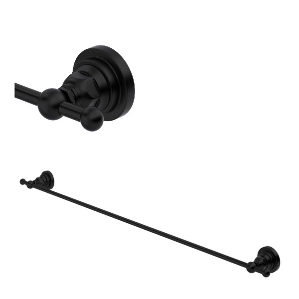 San Giovanni Wall Mount 30" Single Towel Bar - Matte Black | Model Number: A1489LIMB - Product Knockout